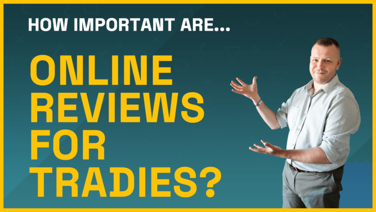 How important are online reviews for tradies' reputation management?